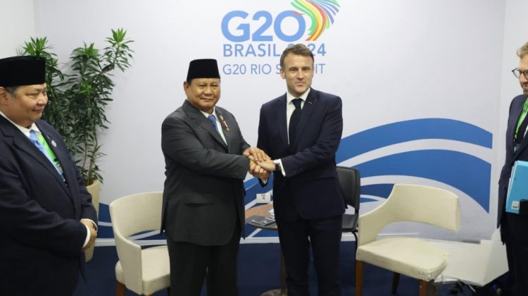 Presiden Prabowo Gelar Pertemuan Bilateral dengan Presiden Macron di KTT G20 Brasil