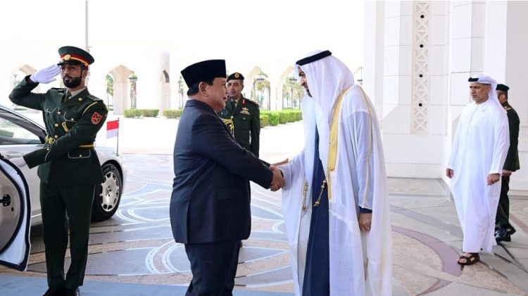 Presiden Prabowo Subianto Disambut Upacara Kenegaraan di Qasr Al Watn