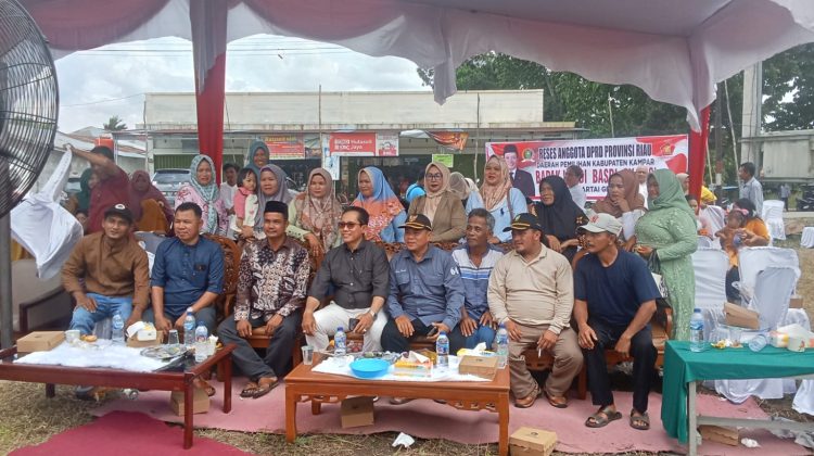 Reses Pertama Anggota DPRD Riau Edi Basri di Kampar: Menyerap Aspirasi Masyarakat