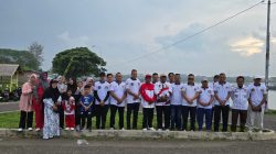 Bersama Ketum Elang Tiga Hambalang, Pengurus DPP Aceh Gelar Jalan Santai Pagi di Waduk Lhokseumawe