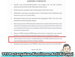 TTI Pertanyakan Komitmen Anti Korupsi yang di Tanda Tangani Gubernur dan Ketua DPRA Aceh