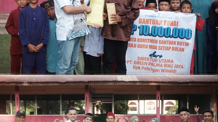 PT Green Palma Riau Jaya Salurkan Bantuan Pendidikan Rp10 Juta untuk MDTA Muzdalifah: Wujud Nyata Kepedulian Dunia Usaha terhadap Madrasah Desa