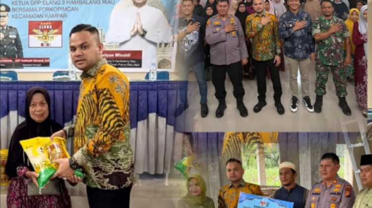 Dari Jumat Berkah untuk Umat: Rp10 Juta Digelontorkan Bangun Masjid Al-Amin, 200 Warga Kampar Terima Bantuan