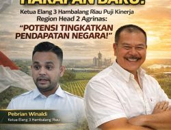 Kepemimpinan Baru, Harapan Baru! Ketua Elang 3 Hambalang Riau Puji Kinerja Region Head 2 Agrinas: “Potensi Tingkatkan Pendapatan Negara!