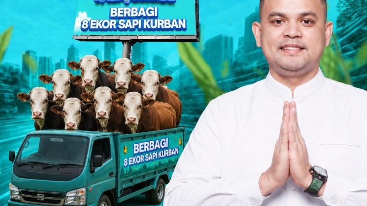 Iduladha 1447 H: Pebriyan Winaldi Salurkan 8 Ekor Sapi Qurban untuk Masyarakat Kampar