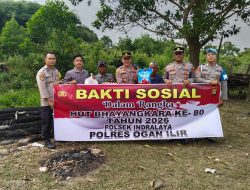 Sambut HUT Bhayangkara ke-80, Polsek Indralaya Tebar Kepedulian Melalui Pembagian Sembako