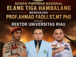 DPN Elang 3 Hambalang Nyatakan Dukungan Penuh kepada Prof. Ahmad Fadli,St,mt,phd sebagai Rektor Universitas Riau, Siap Wujudkan UNRI Unggul dan Berdaya Saing