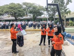 Edukasi Kebencanaan BPBD Kota Medan di MPLS SMPN 18 Medan