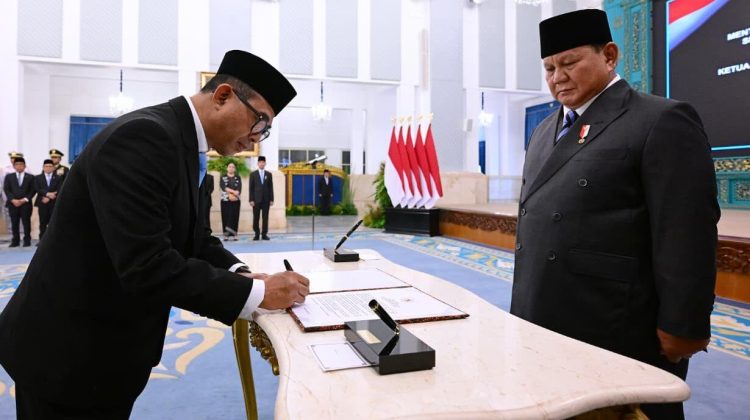 Pengucapan Sumpah Jabatan Ketua dan Anggota Ombudsman RI di Hadapan Presiden Prabowo